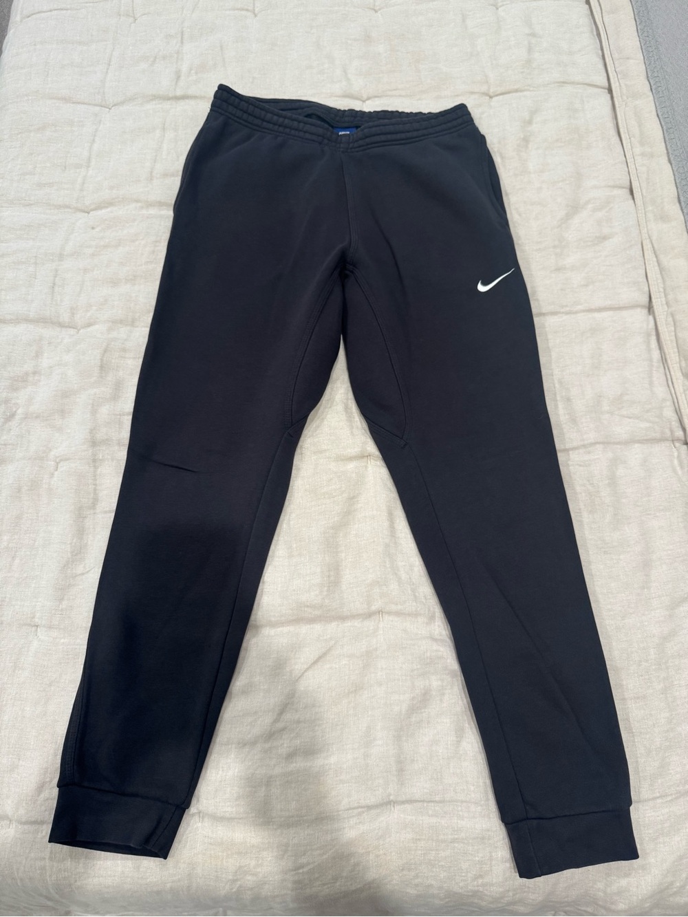 Nike Black Sweatpants with White Swoosh